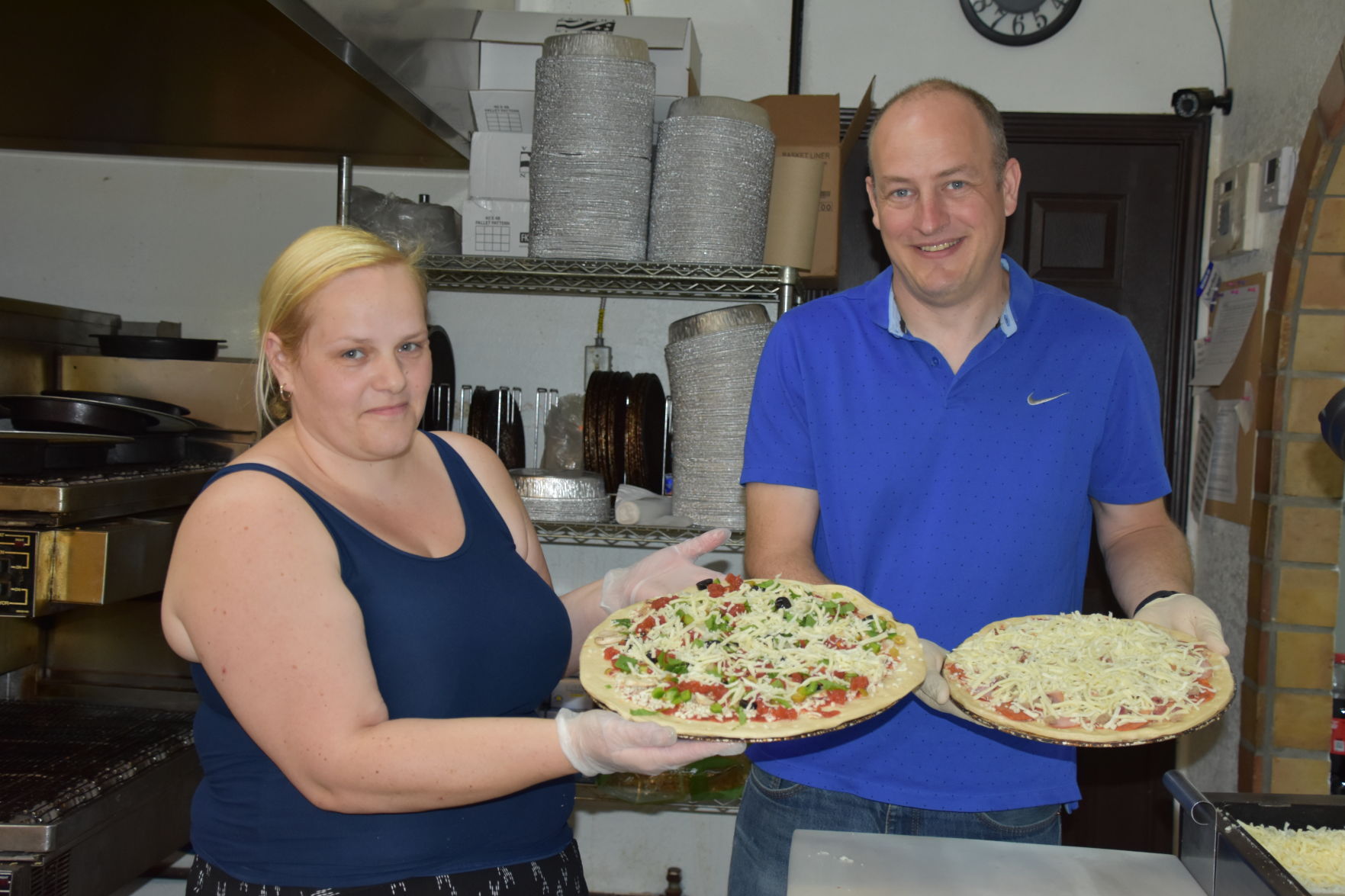 Texas Royal Pizza Stuart and Claire Bucknell